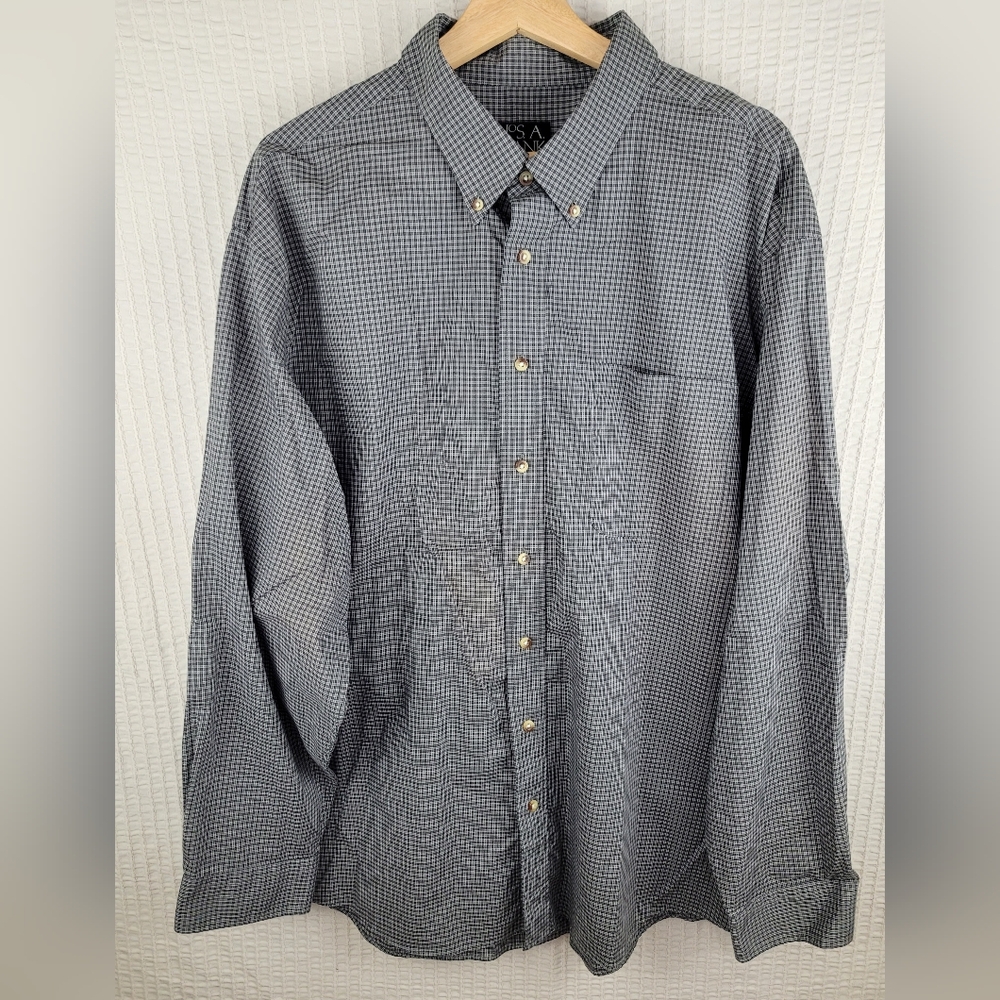 Jos. A Bank Classic Collection Checkered 100% Cotton Men's XXL‎